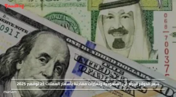 سعر الدولار اليوم في السعودية وتغيّرات مفاجئة بأسعار العملات 25 نوفمبر 2025